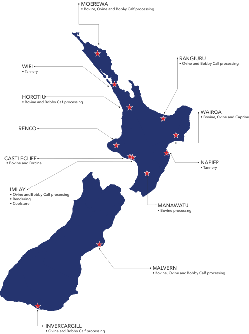 Processing Plants Map